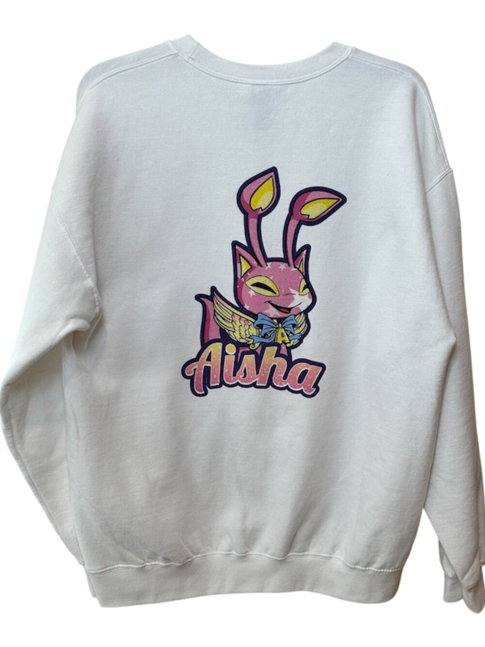 Neopets Aisha Sweatshirt UNISEX White Size L Shirt Top Y2K